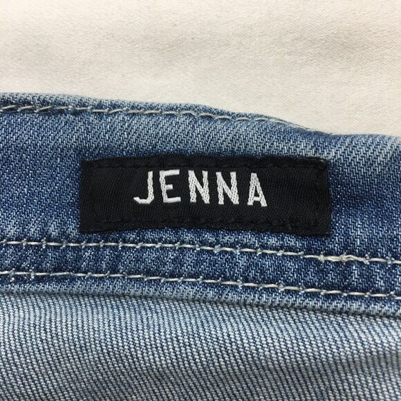 AFFLICTION Jenna Jeans Women 32x32 (30 tag) Gothic Studs Stretch Denim Crystal - Picture 13 of 16
